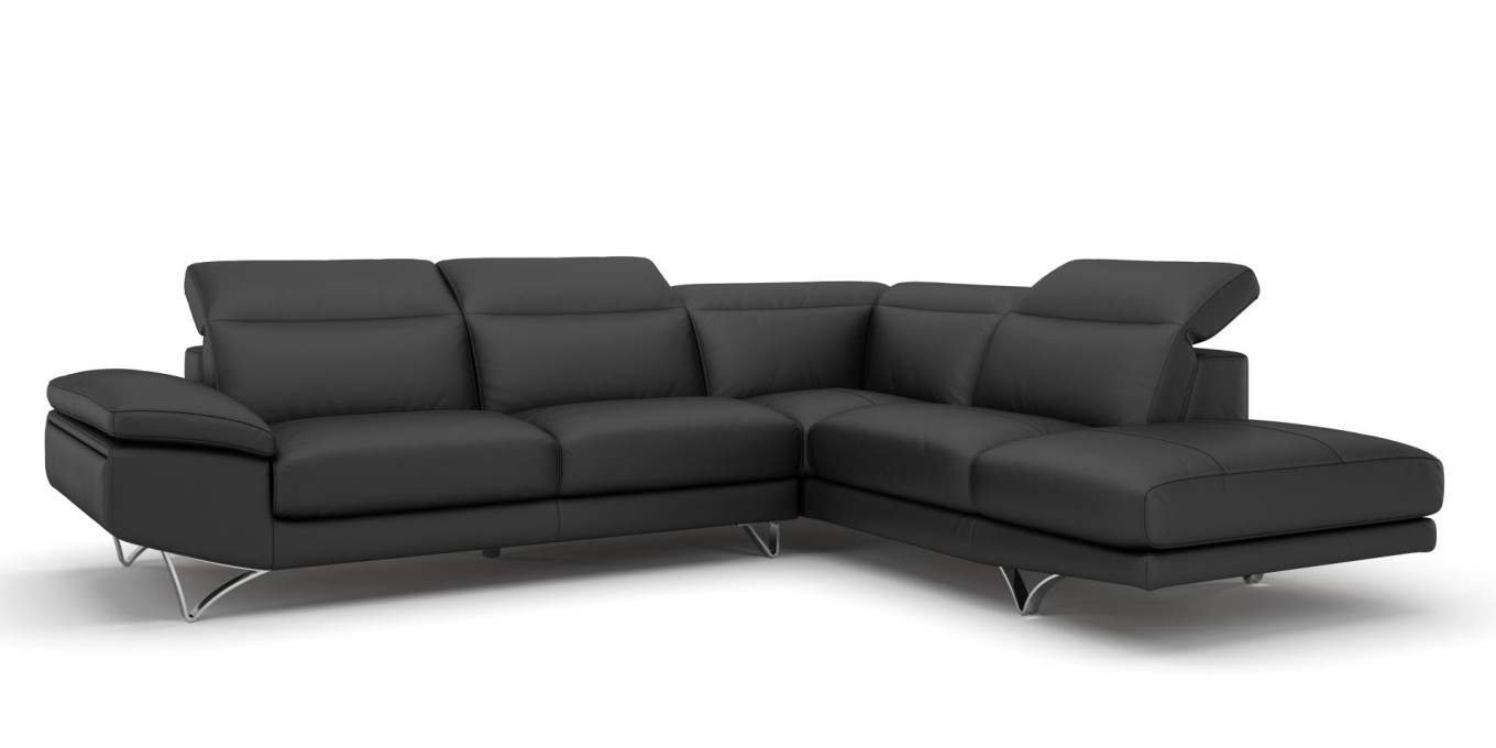 Ecksofa Garnitur Eckcouch Echt Leder Sofa Couch Sitzecke XXL L Form