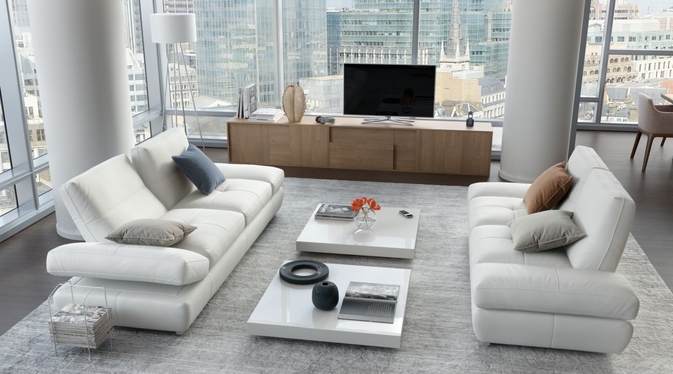 Designer sofa ledersofa ledercouch couch garnitur sofagarnitur 2er ...